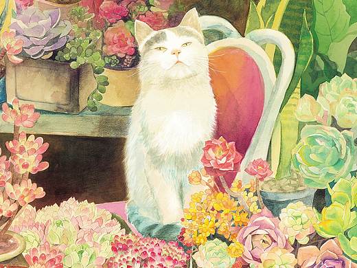 春日花園（千片拼圖系列）（個人主頁-ZMjcxMDM1MzY=） - 商業(yè)插畫 - 站酷設(shè)計師Ada阿大de畫原創(chuàng)素材 - 站酷ZCOOL