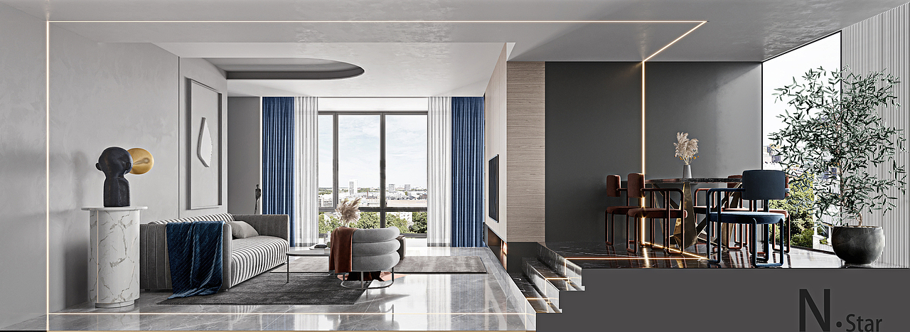 现代高级客餐厅