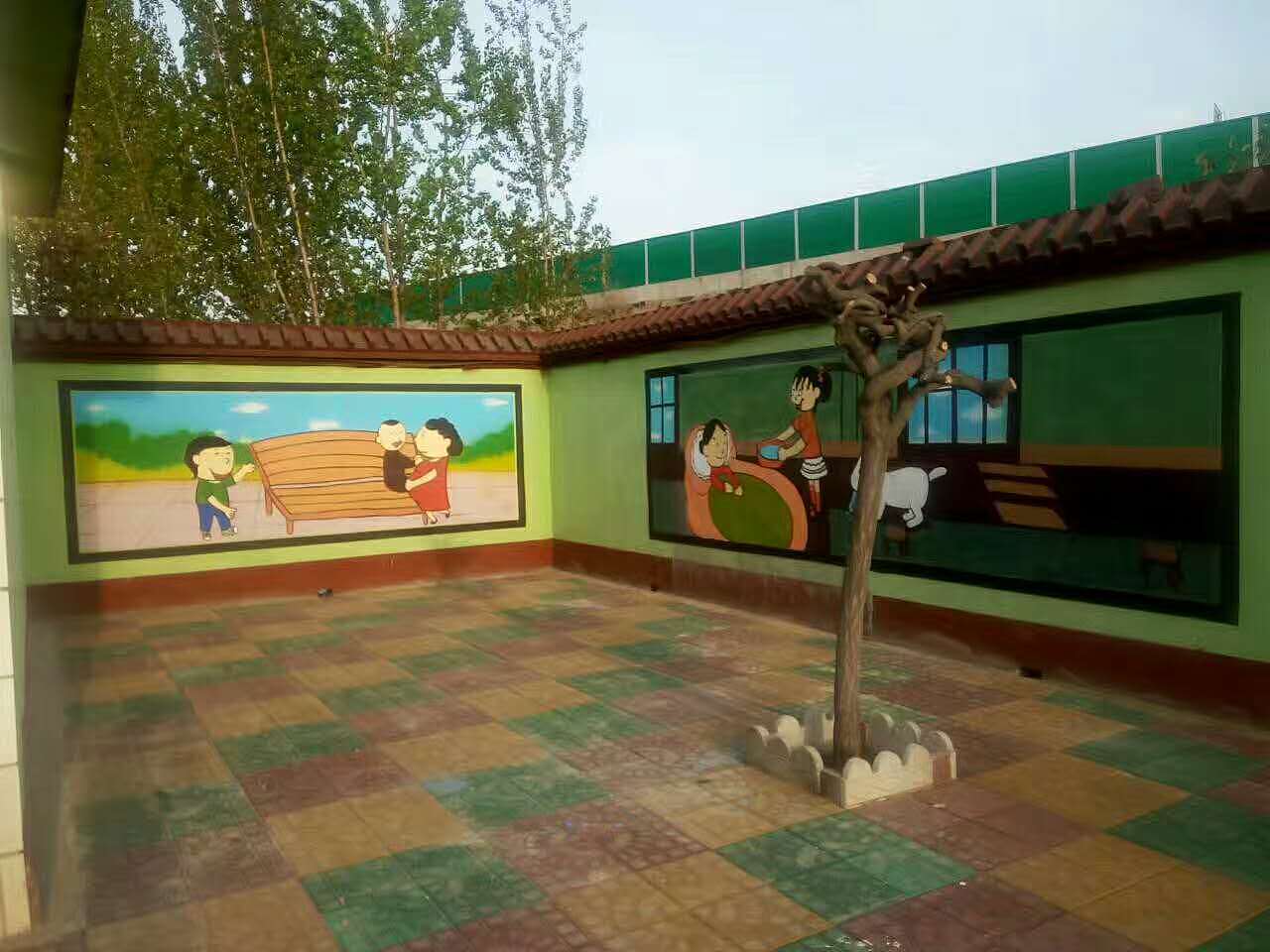 幼儿园墙绘案例（图ZODU3ODY5OTI=） - 绘画 - 站酷设计师丛林薇薇原创素材 - 站酷ZCOOL