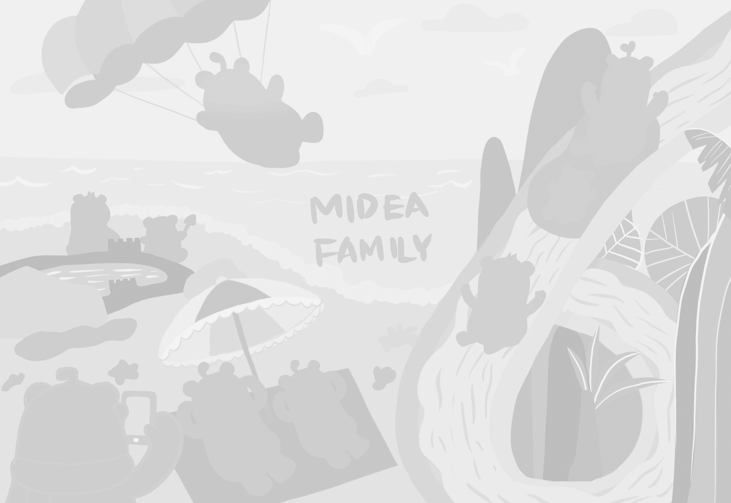 Midea Family 图形创意设计-清凉一夏