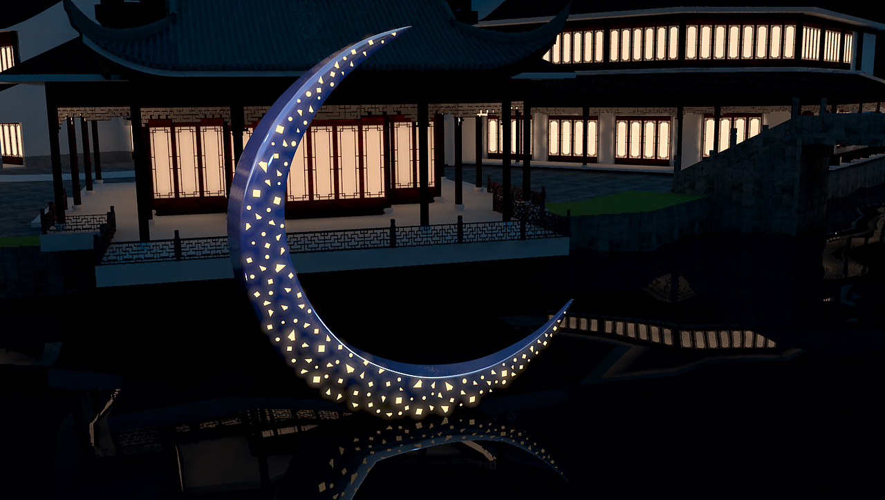 西塘越里灯光装置