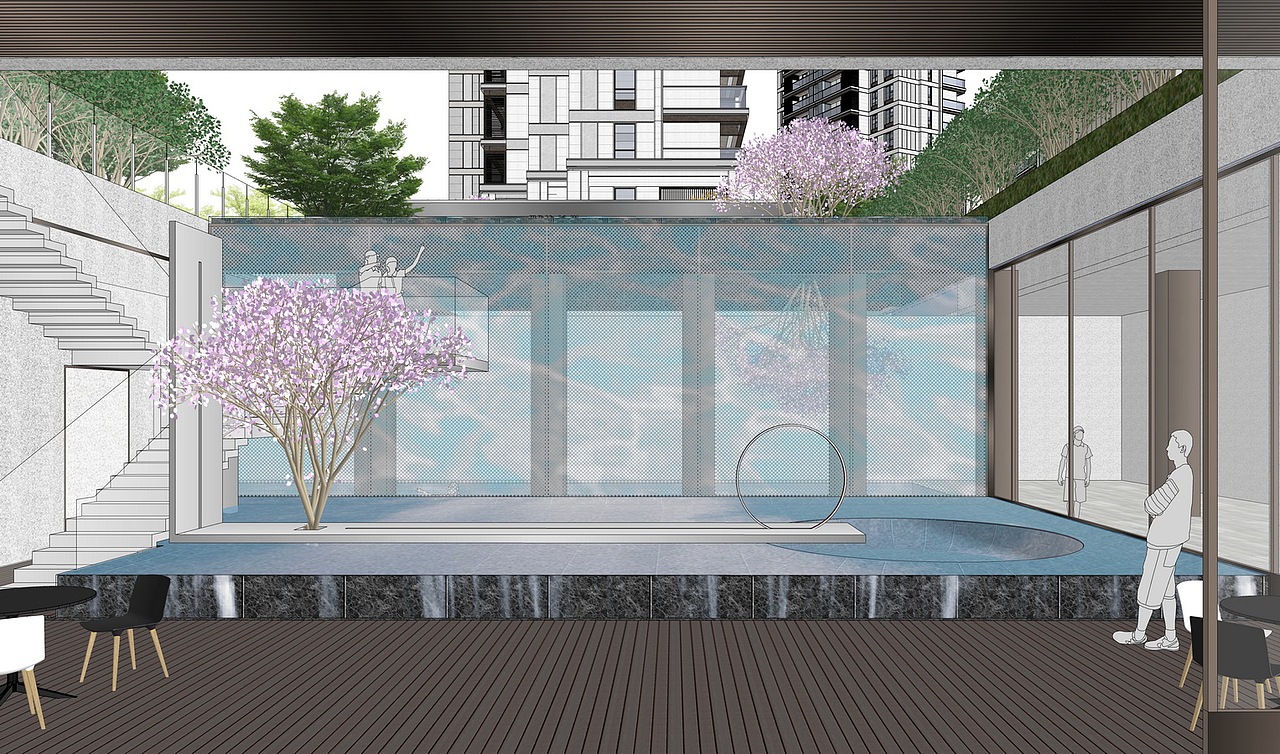 现代居住区大区景观SU模型下载（图ZMjcxMjY3MTg4） - 景观设计 - 站酷设计师素模网原创素材 - 站酷ZCOOL