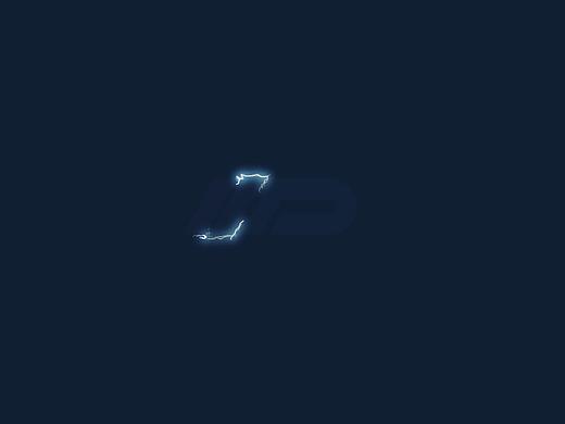 闪电动效字