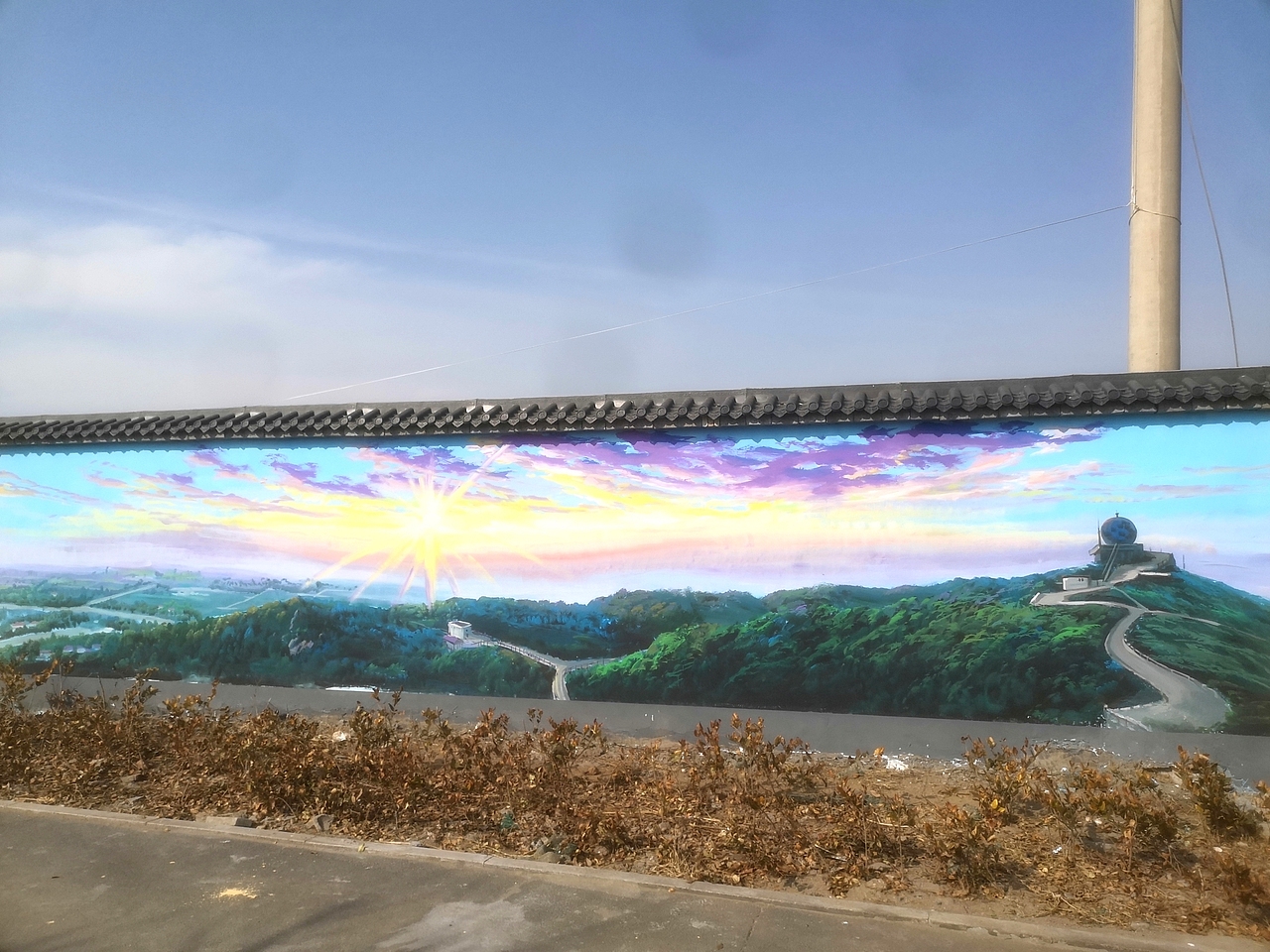 日照文化墙壁画手绘墙幼儿园彩绘墙体彩绘景观