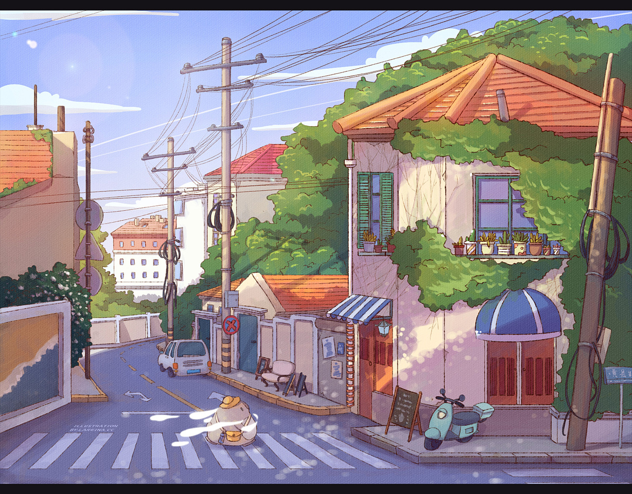 街角|插画|创作习作|lareina晨晨 - 原创作品 - 站酷 (zcool)