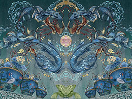 明 掐丝珐琅鹭莲鱼藻缸