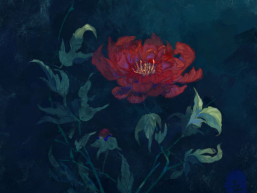 画几朵花花好过冬