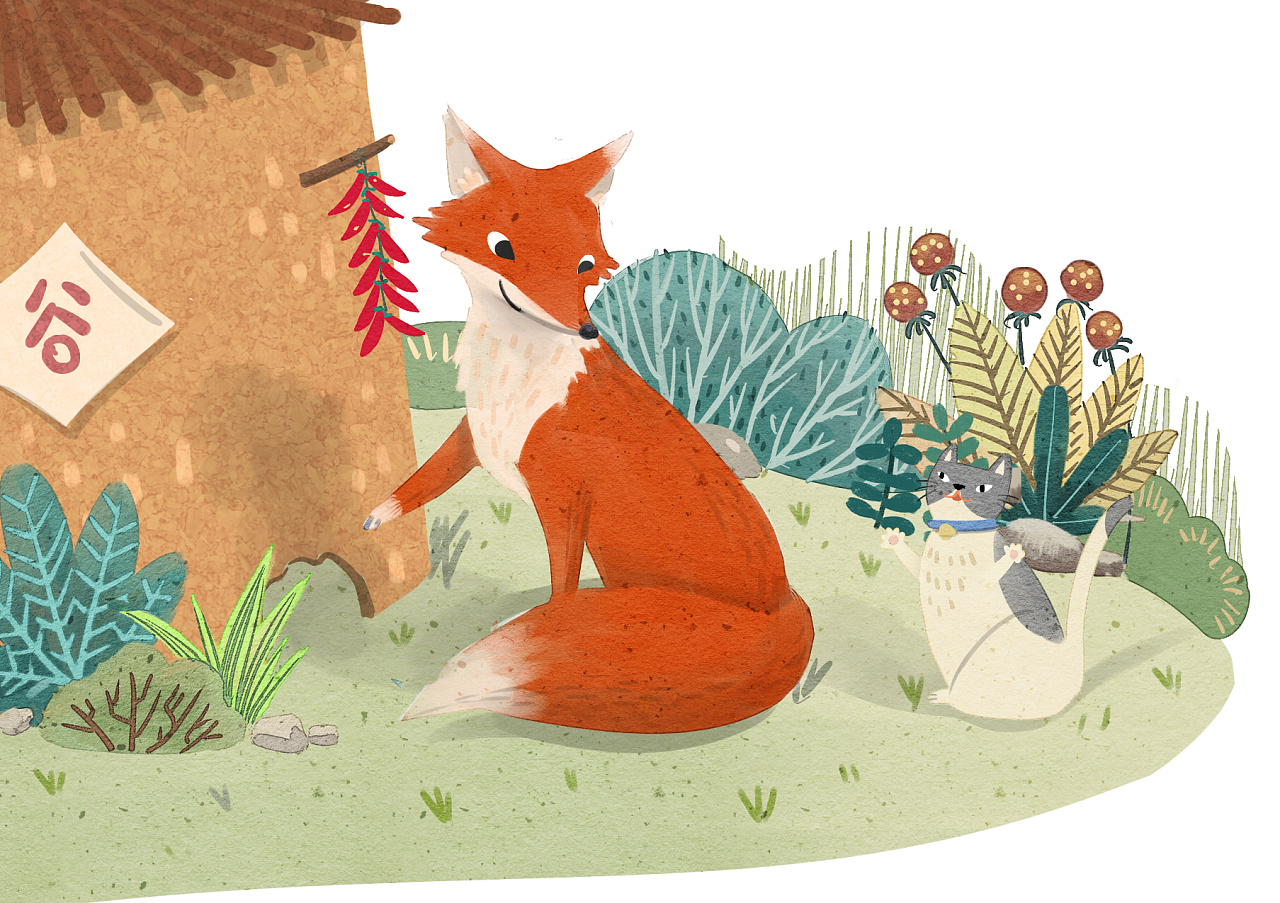 列那狐狸部分插画