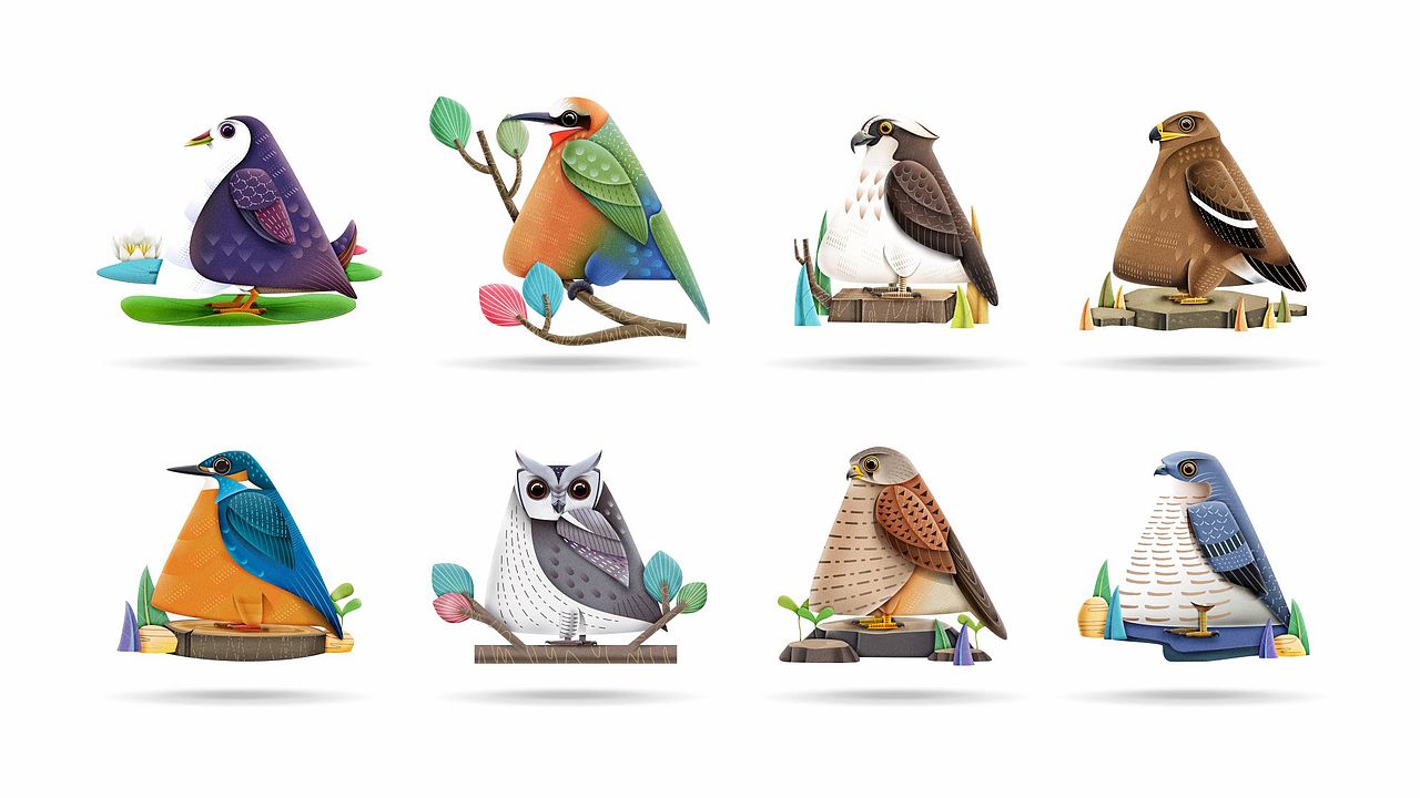 鸟儿（图ZMjEwNTYzNDAw） - 绘本 - 站酷设计师言身寸言身寸原创素材 - 站酷ZCOOL