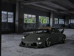 C4D | Porsche 993 RWB BLACK学员作品
