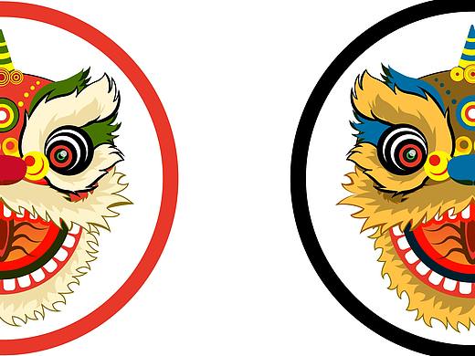 临摹广东醒狮