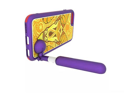  带自拍杆的手机保护壳（便携式）