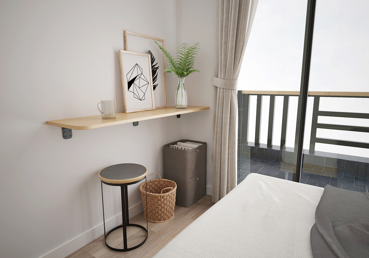 一个好酒的单身公寓