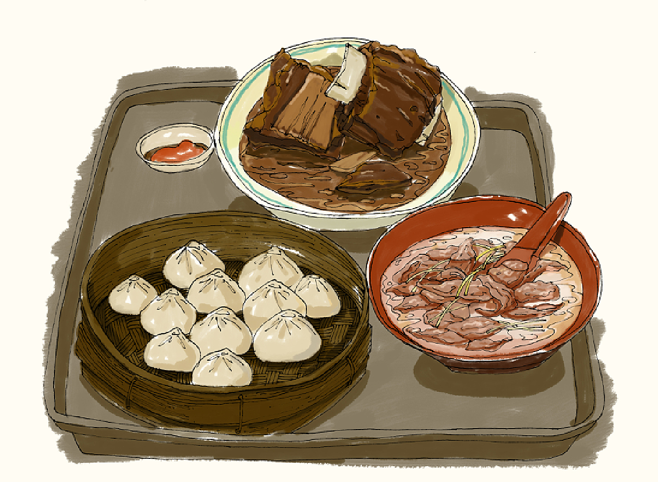 福建闽南泉州一带非常特色的美食手绘_amoy_lucky-站酷zcool