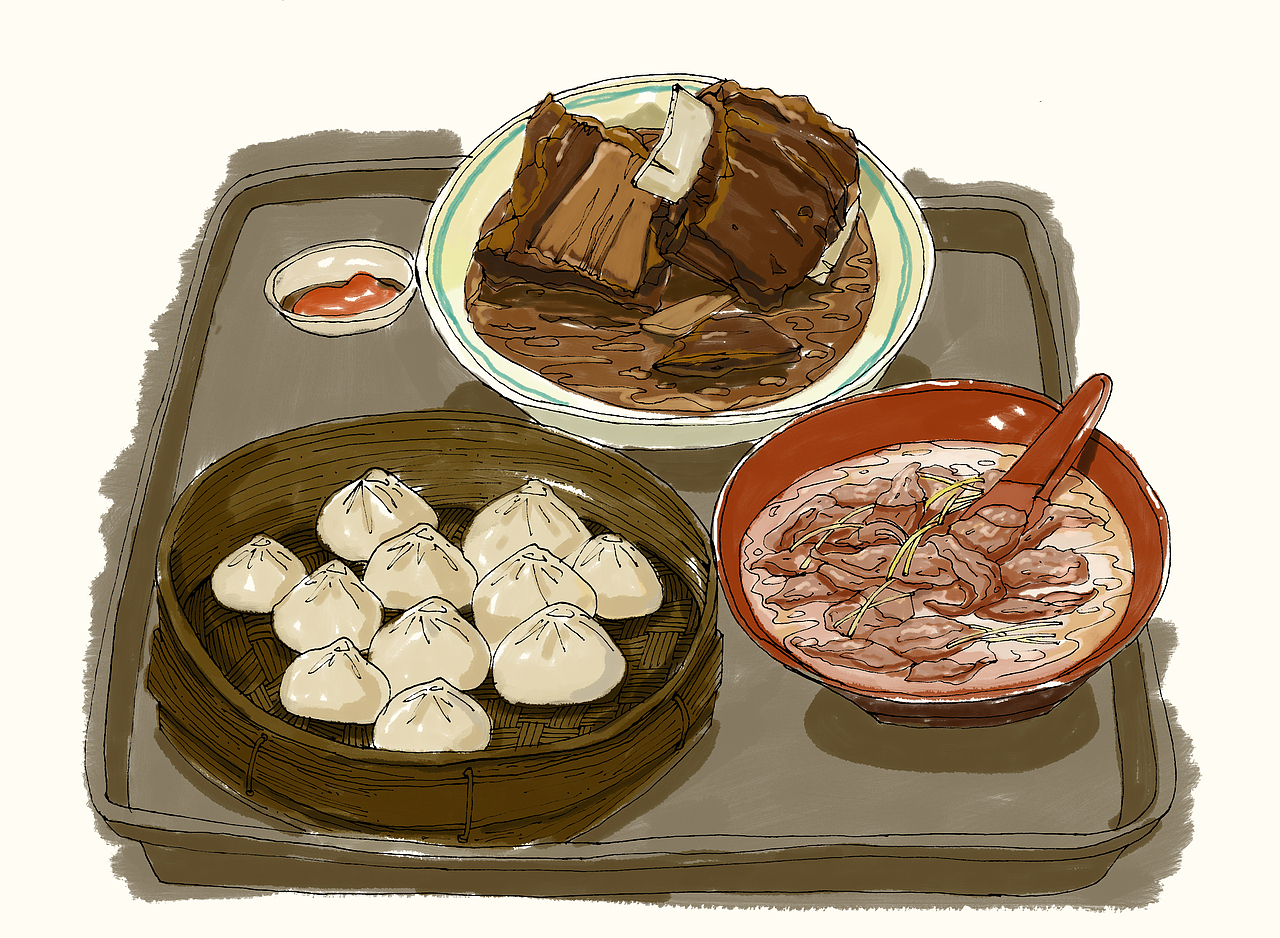 福建闽南泉州一带非常特色的美食手绘