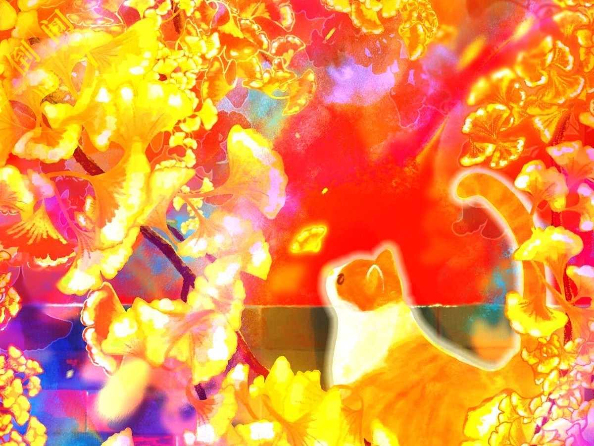 「是猫是故宫」之《银杏耄耋图》