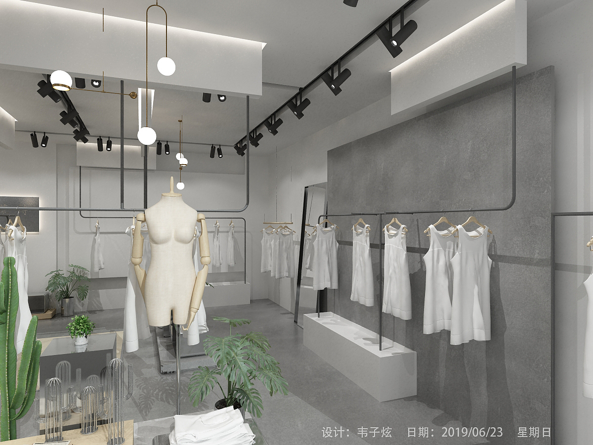 女装店（图ZMTczODIwNjE2） - 展陈设计 - 站酷设计师境域空间设计原创素材 - 站酷ZCOOL