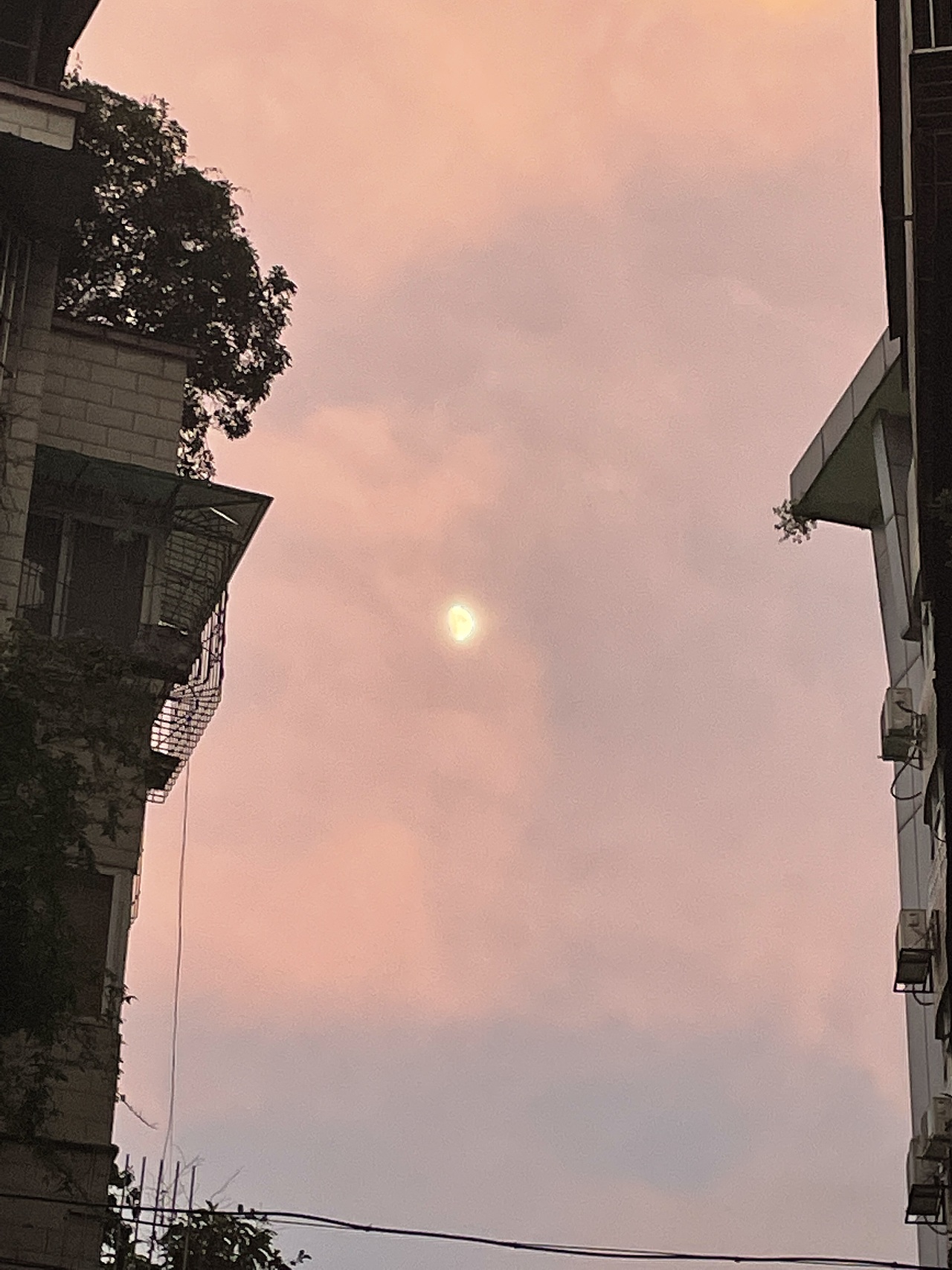 夕阳洒落到她的脸上