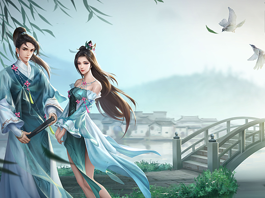 斗破苍穹 美宣图（个人主页-ZNTU5NjQxNDQ=） - 游戏原画 - 站酷设计师深圳市梦启艺游原创素材 - 站酷ZCOOL
