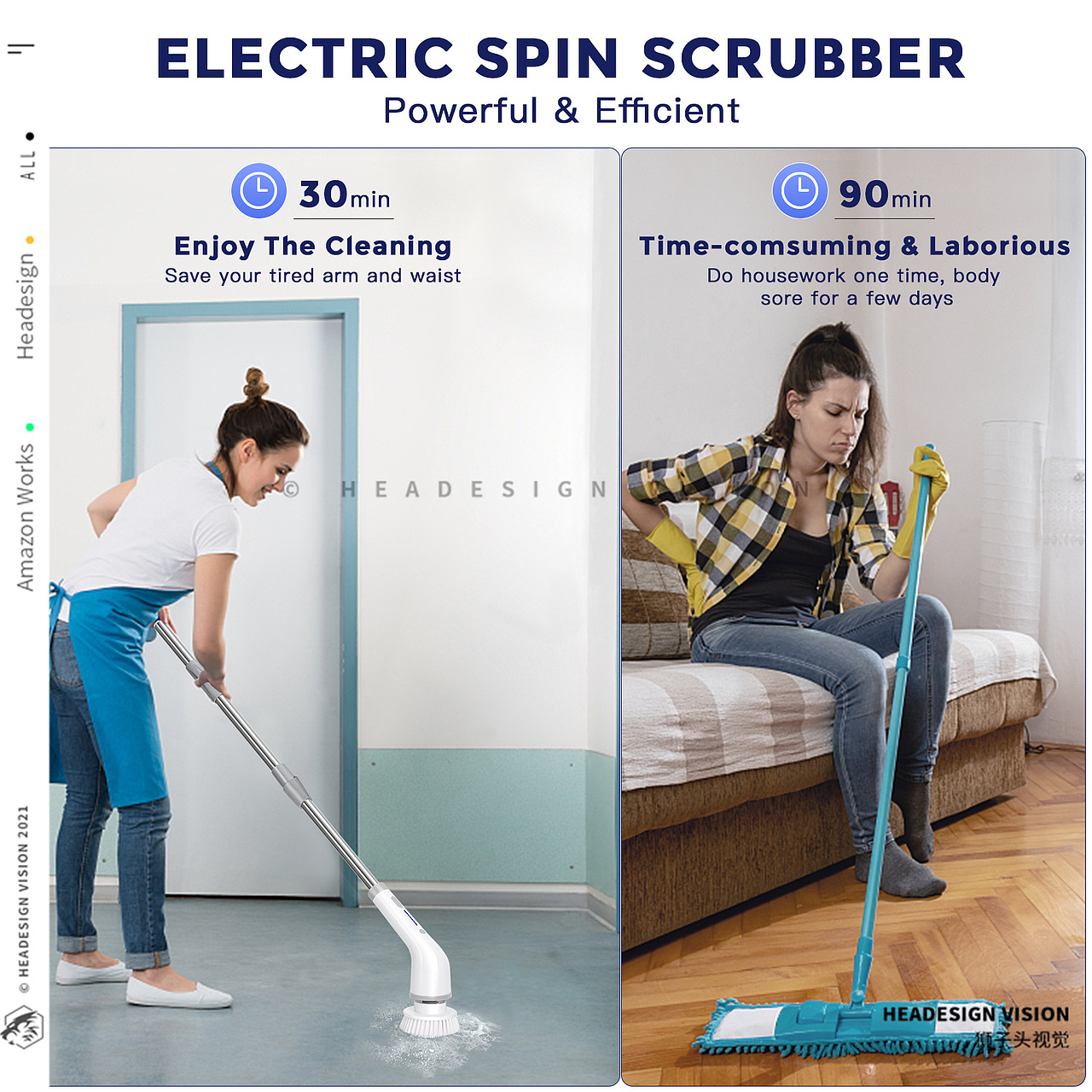 清洁刷产品拍摄_主图设计_A+页面设计-狮子头视觉