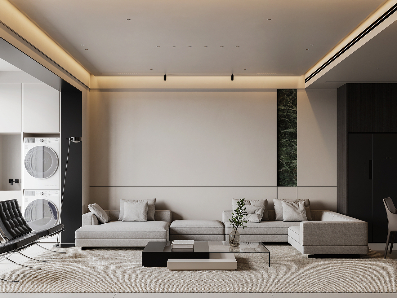 现代挑空别墅-未来效果图