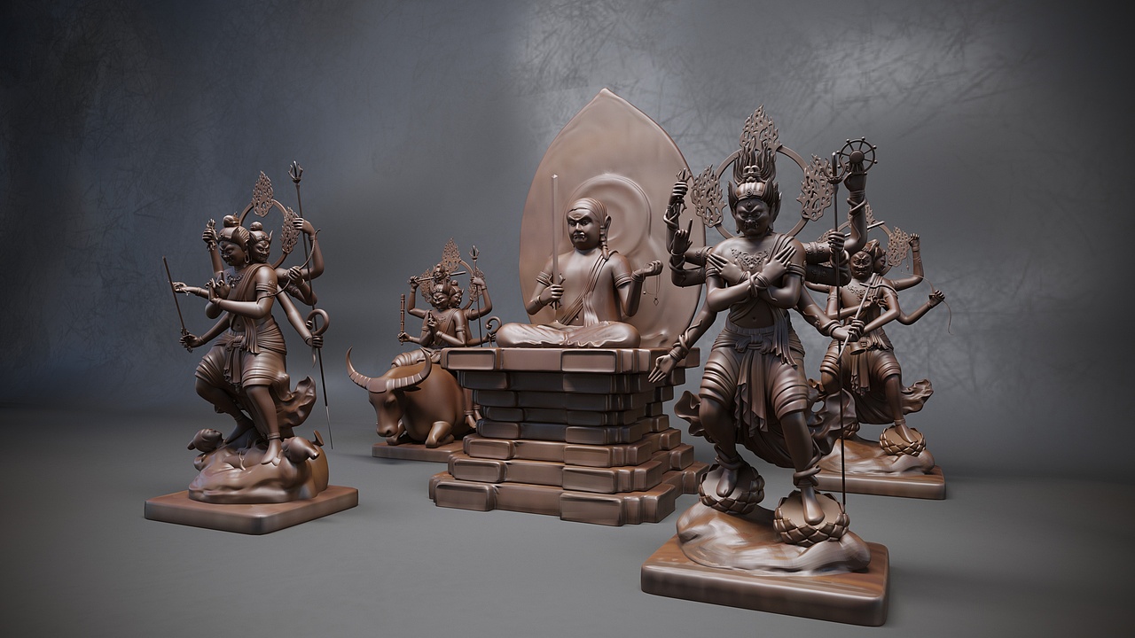 东寺立体曼荼罗-五大明王