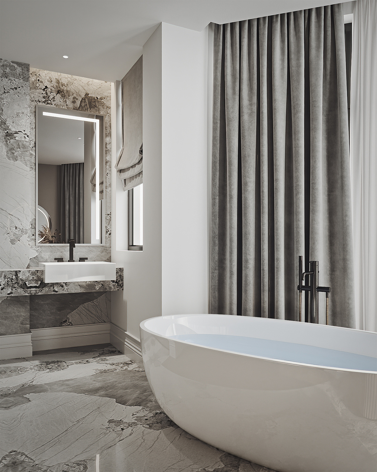 派逃设计|128m²意式轻奢风私宅