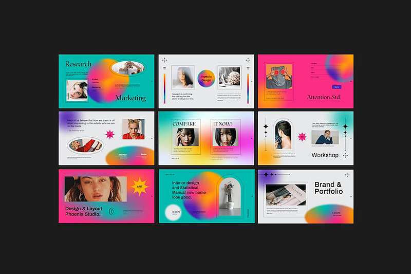 30页时尚精美品牌关注度活动策划营销多用途PPT模板