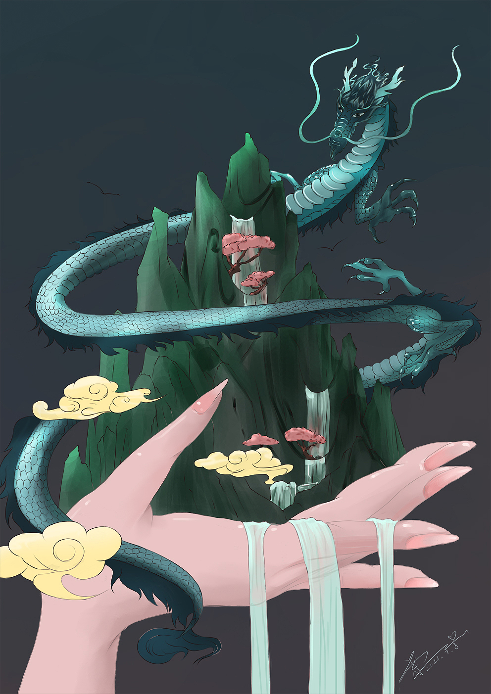 招摇山-习作（图ZMjYyMDczODQw） - 创作习作 - 站酷设计师粟鸢原创素材 - 站酷ZCOOL