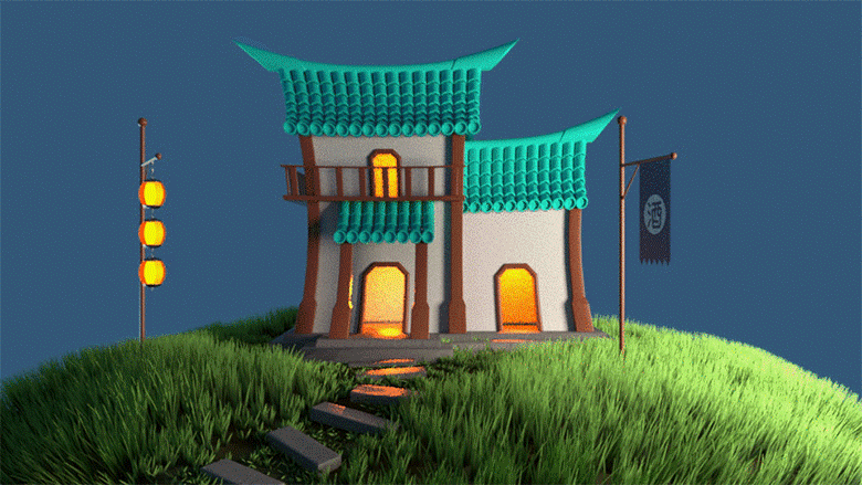 C4D入门动画 三维练习(图ZMjc4Mzc5MzU2) - 动画/影视 - 站酷设计师覃开心原创素材 - 站酷ZCOOL