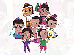 #国漫万创#国漫IP万创设计大赛 | 运动赛场葫芦兄弟