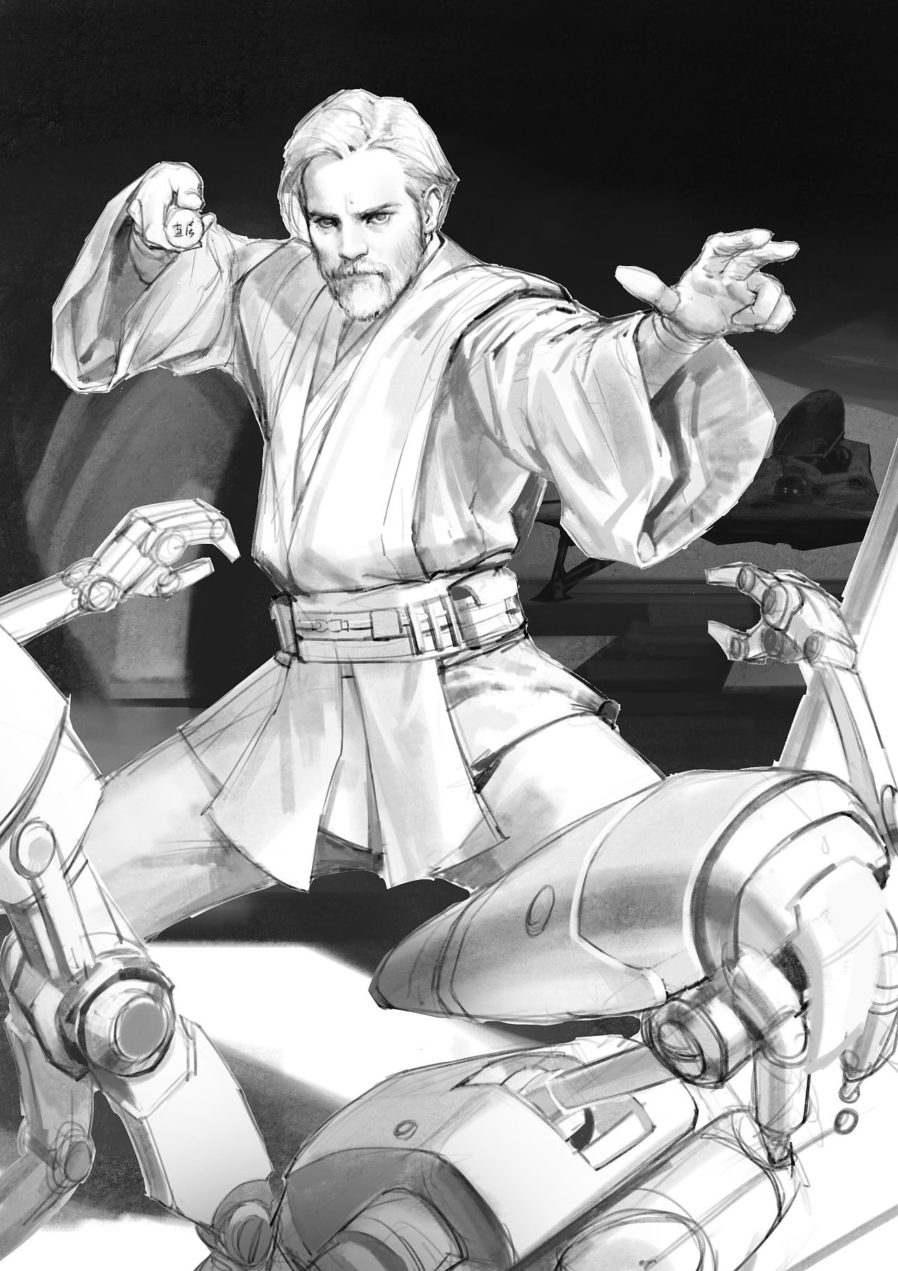 绝地武士欧比旺| 原画过程分享