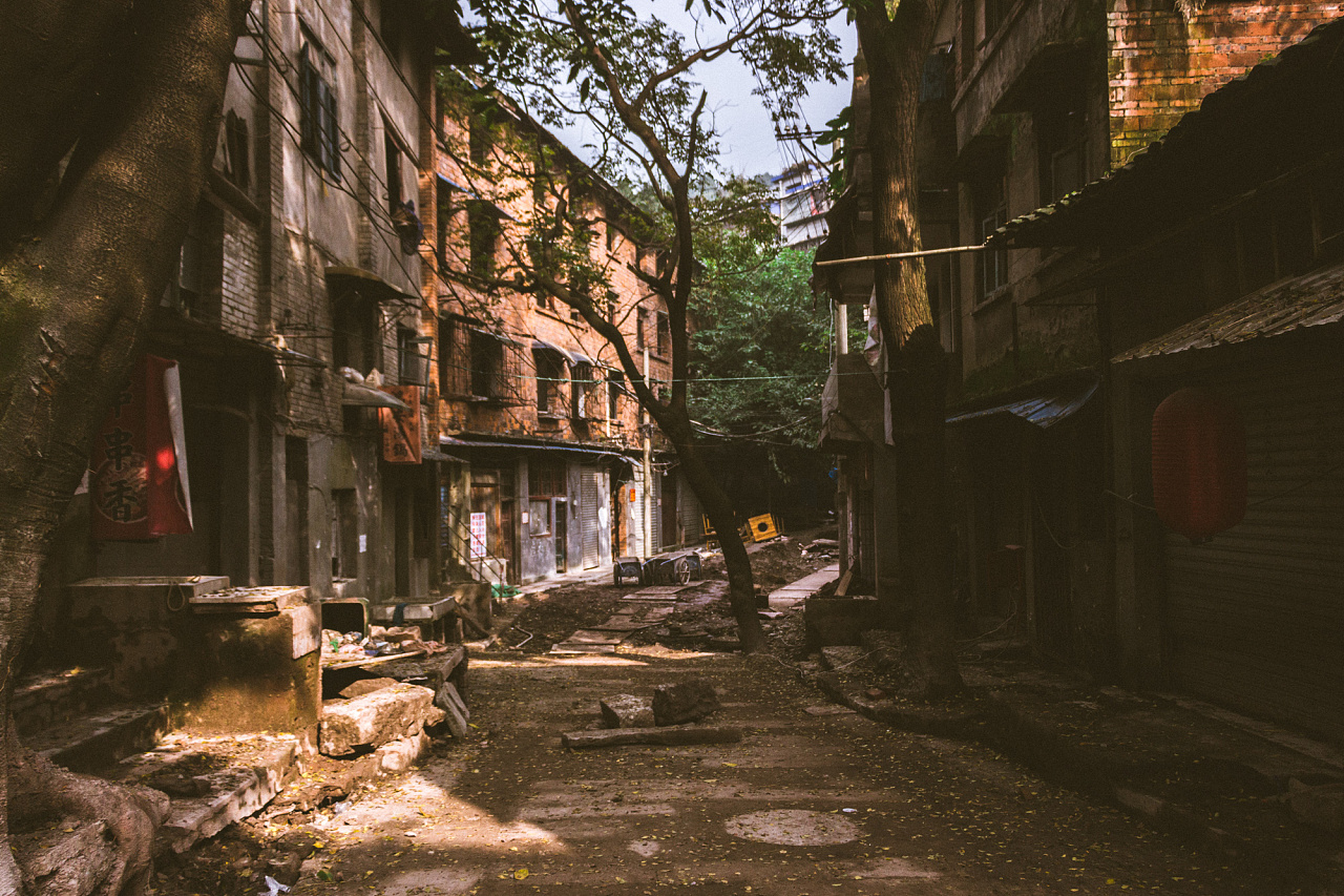 正在拆迁的下浩老街