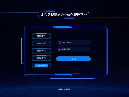 金东区智慧管理平台登录界面