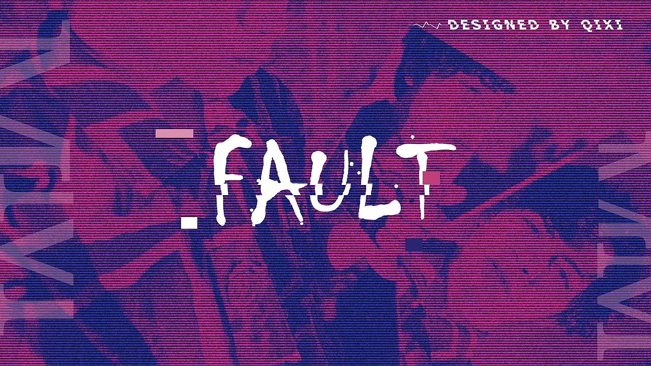 【PPT模板】时尚动感故障风