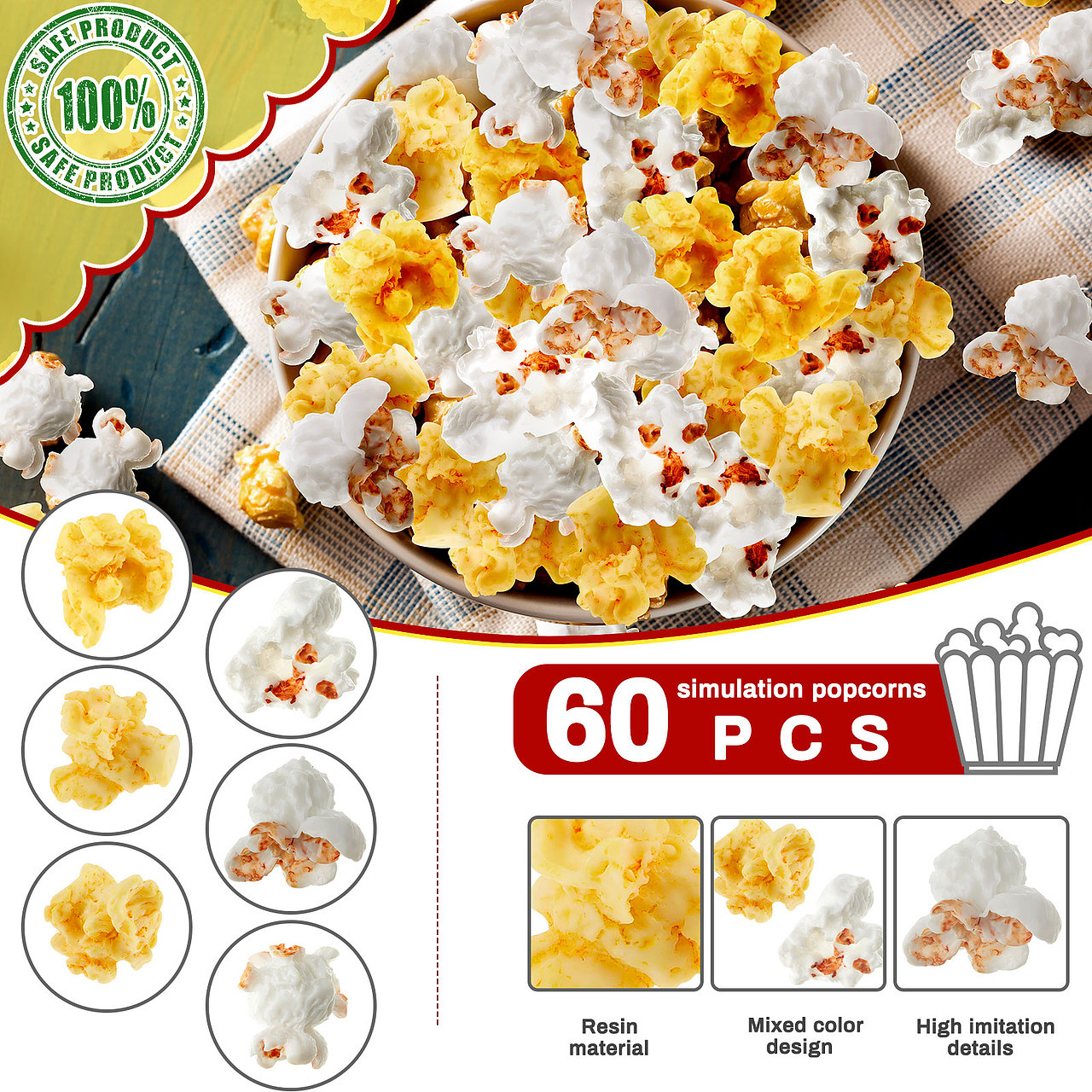 仿真爆米花 亚马逊