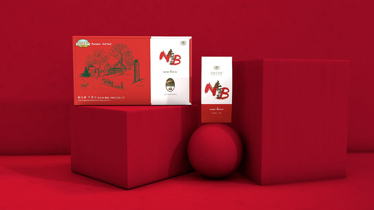《乐恩》品牌升级—牛蒡系列包装（图ZMTk5NDI3NjU2） - 产品 - 站酷设计师IEDGKE原创素材 - 站酷ZCOOL