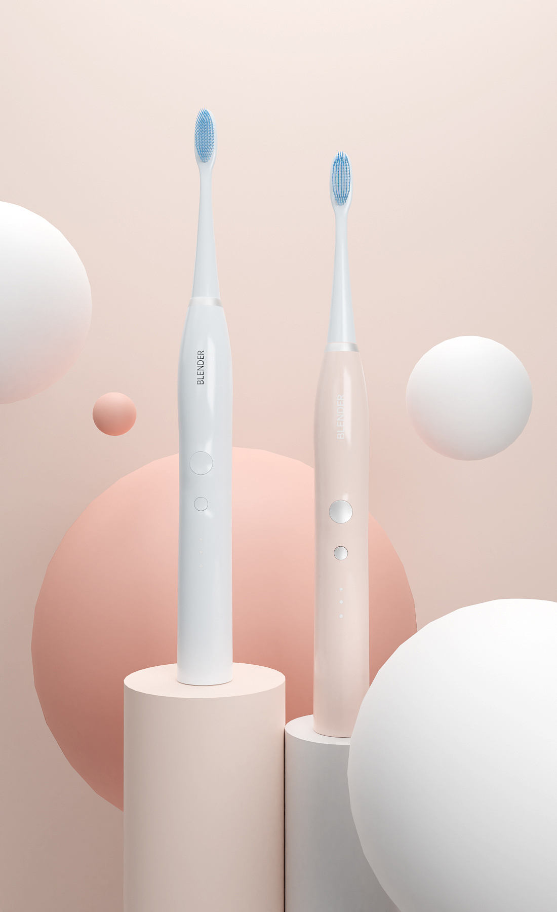 电动牙刷建模渲染blender产品