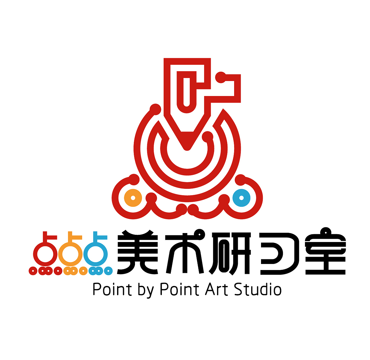 点点点美术研习室LOGO（图ZMTYzNTU5Njg4） - 品牌 - 站酷设计师羽艺视觉萧羽原创素材 - 站酷ZCOOL
