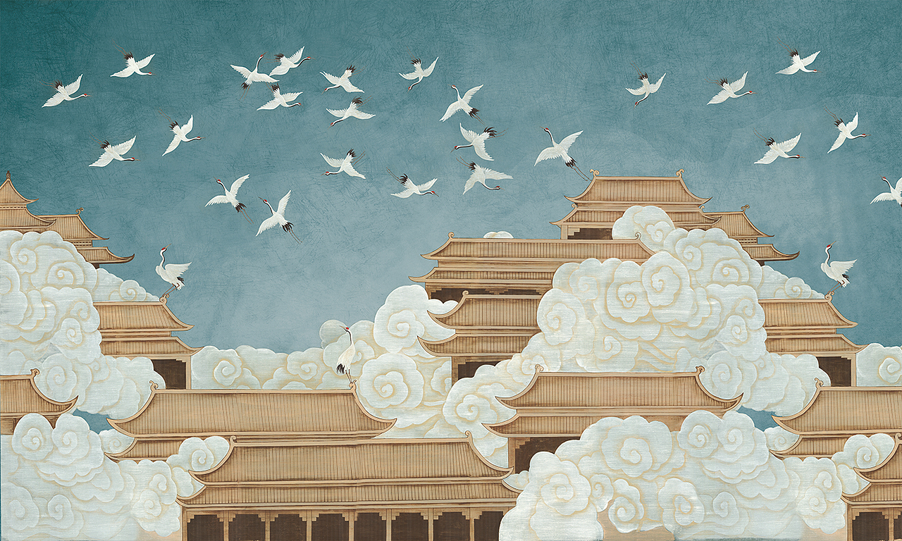 艾嘉利丝印壁画（山水篇）（图ZMjI4NDE0MTMy） - 绘画 - 站酷设计师杰克杰原创素材 - 站酷ZCOOL