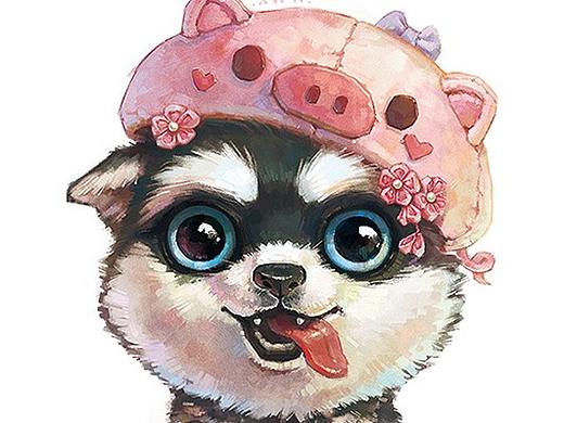 【萌宠by雪娃娃】猪头二哈