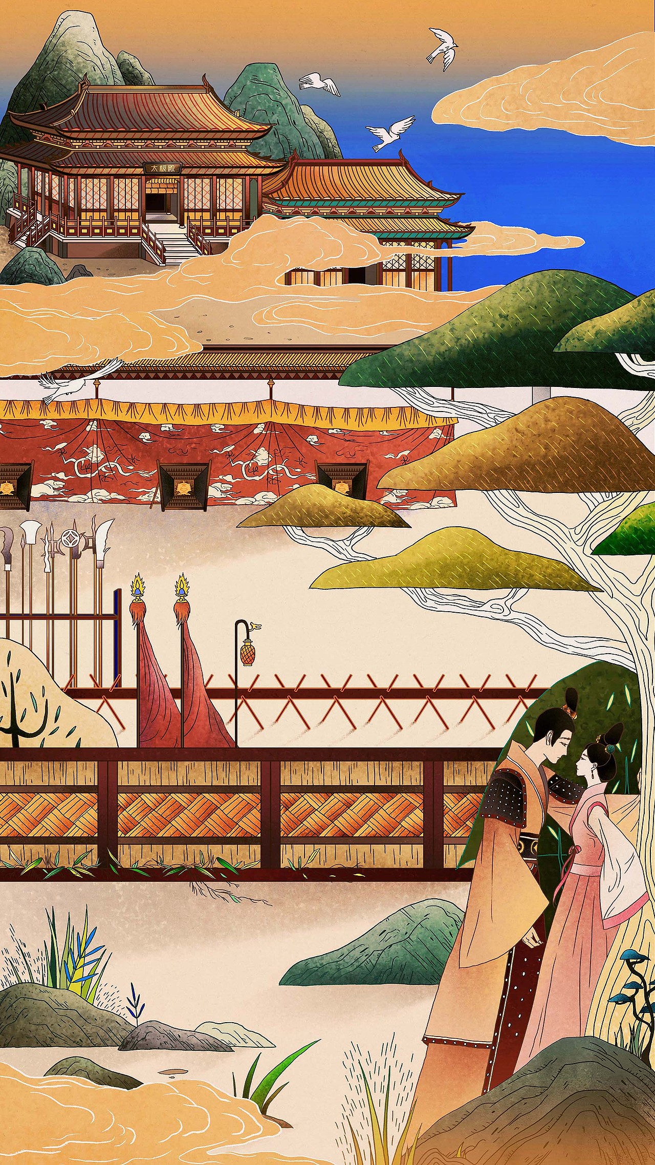 《宫心计2：深宫计》-深宫有多深 - H5插画（图ZMTE4MzU1MjQ4） - 商业插画 - 站酷设计师BanBan半半原创素材 - 站酷ZCOOL