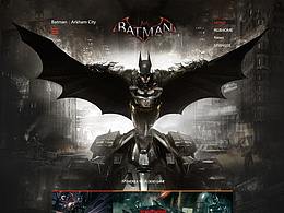 蝙蝠俠游戲網(wǎng)站網(wǎng)頁設(shè)計(jì)