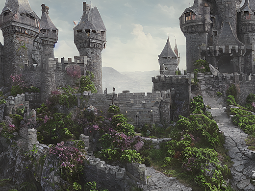 #AI创作实验室#可以移动的城堡