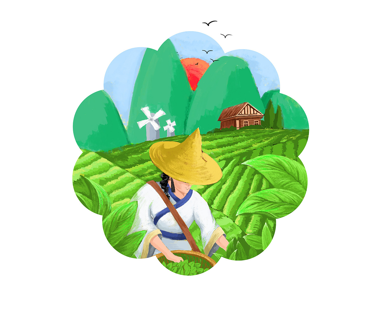插画练习（图ZMTM0NTgzMTA4） - 图案 - 站酷设计师大白沙原创素材 - 站酷ZCOOL