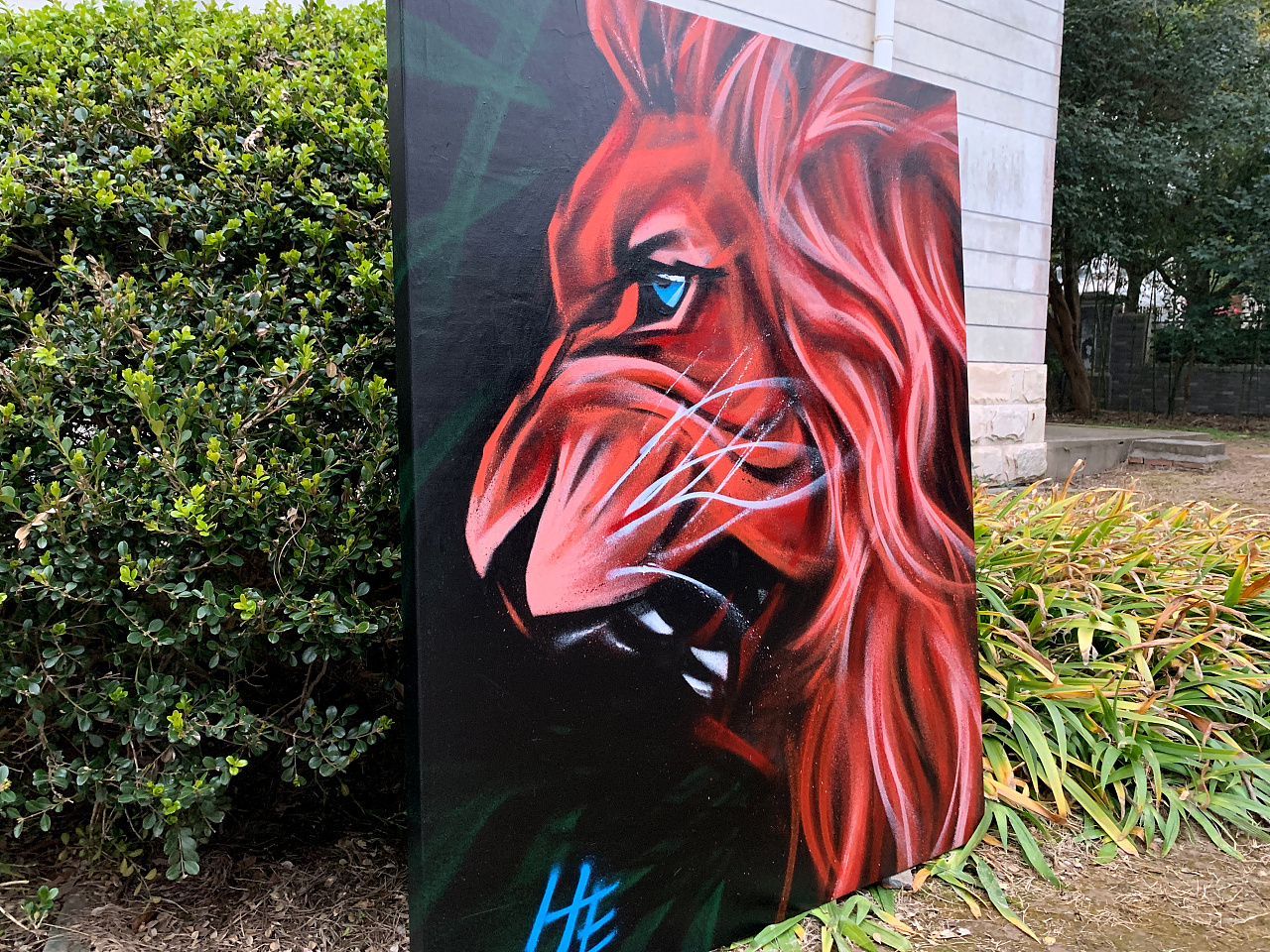 即兴涂鸦狮系列《橙狮》