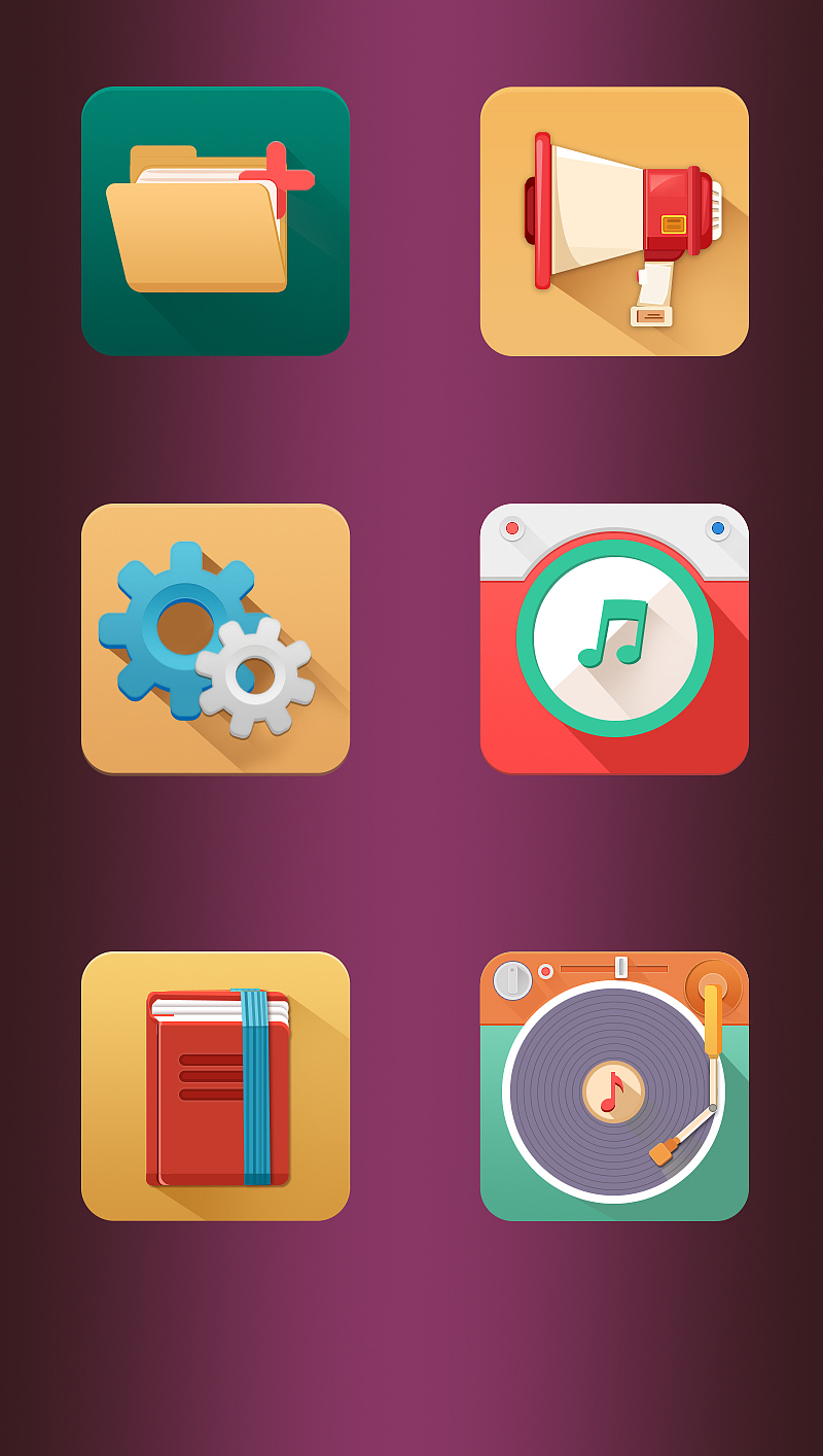 微扁平化icon（图ZODEyMjk1ODQ=） - 图标 - 站酷设计师追求执着的梦原创素材 - 站酷ZCOOL