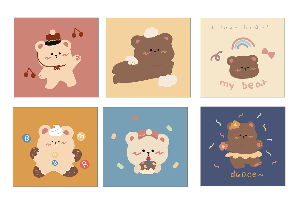 【小熊跳舞】AI插画