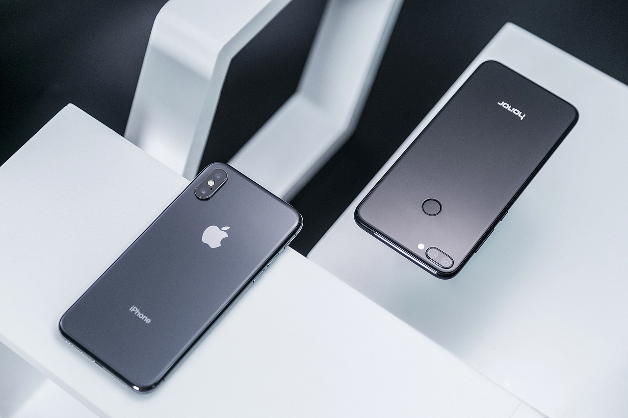 荣耀9i 对比 iPhone X 产品摄影