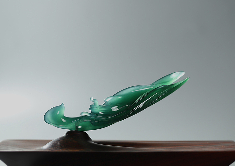 不期而至（图ZMTM0NTgzNzk2） - 雕塑 - 站酷设计师庄家翡翠原创素材 - 站酷ZCOOL